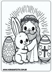 desenho para colorir páscoa2
