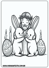 desenho para colorir páscoa3