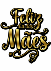 feliz dia das mães letreiro designer