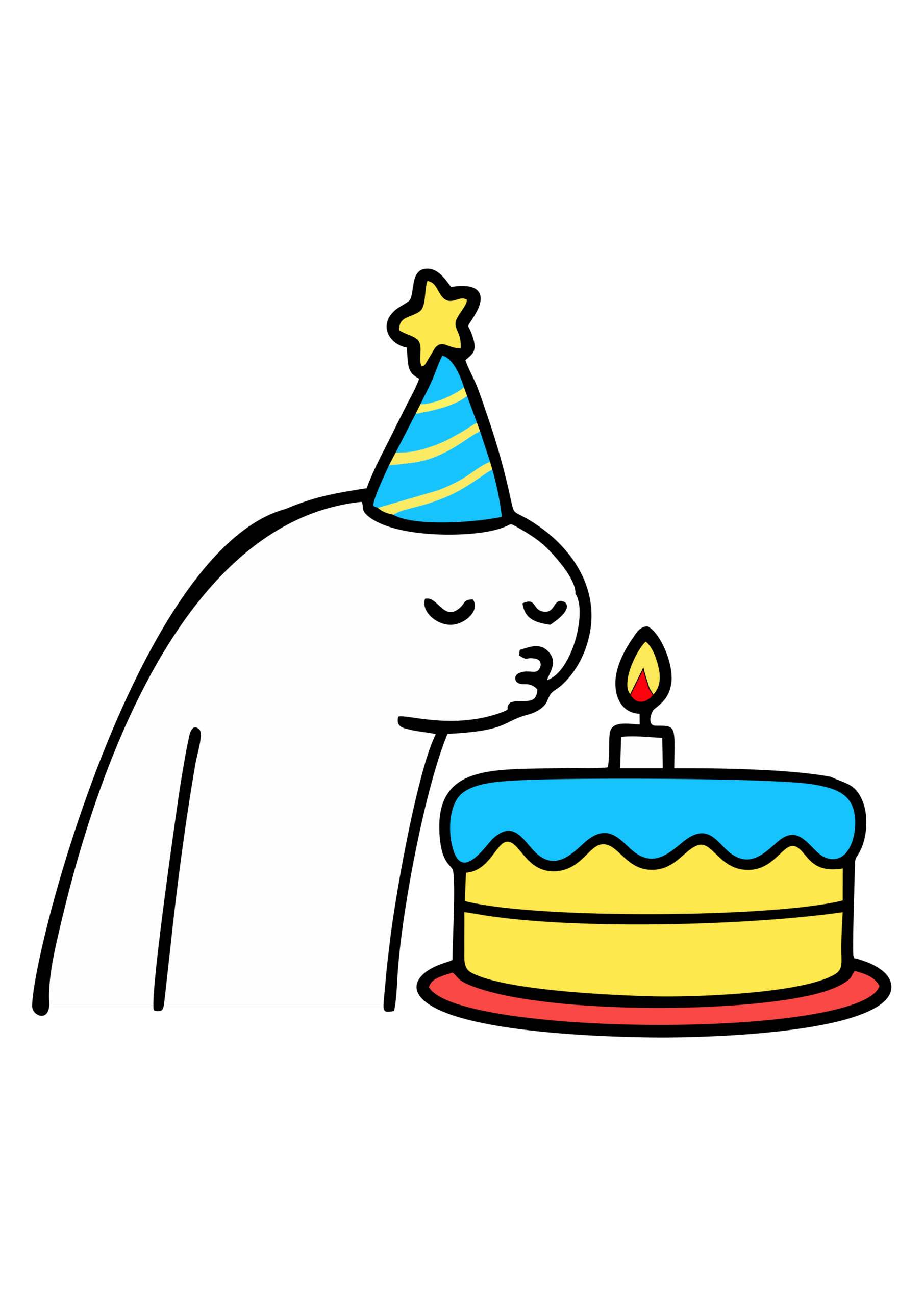 Flork of cows decoração de aniversário soprando as velinhas figurinha para whatsapp png