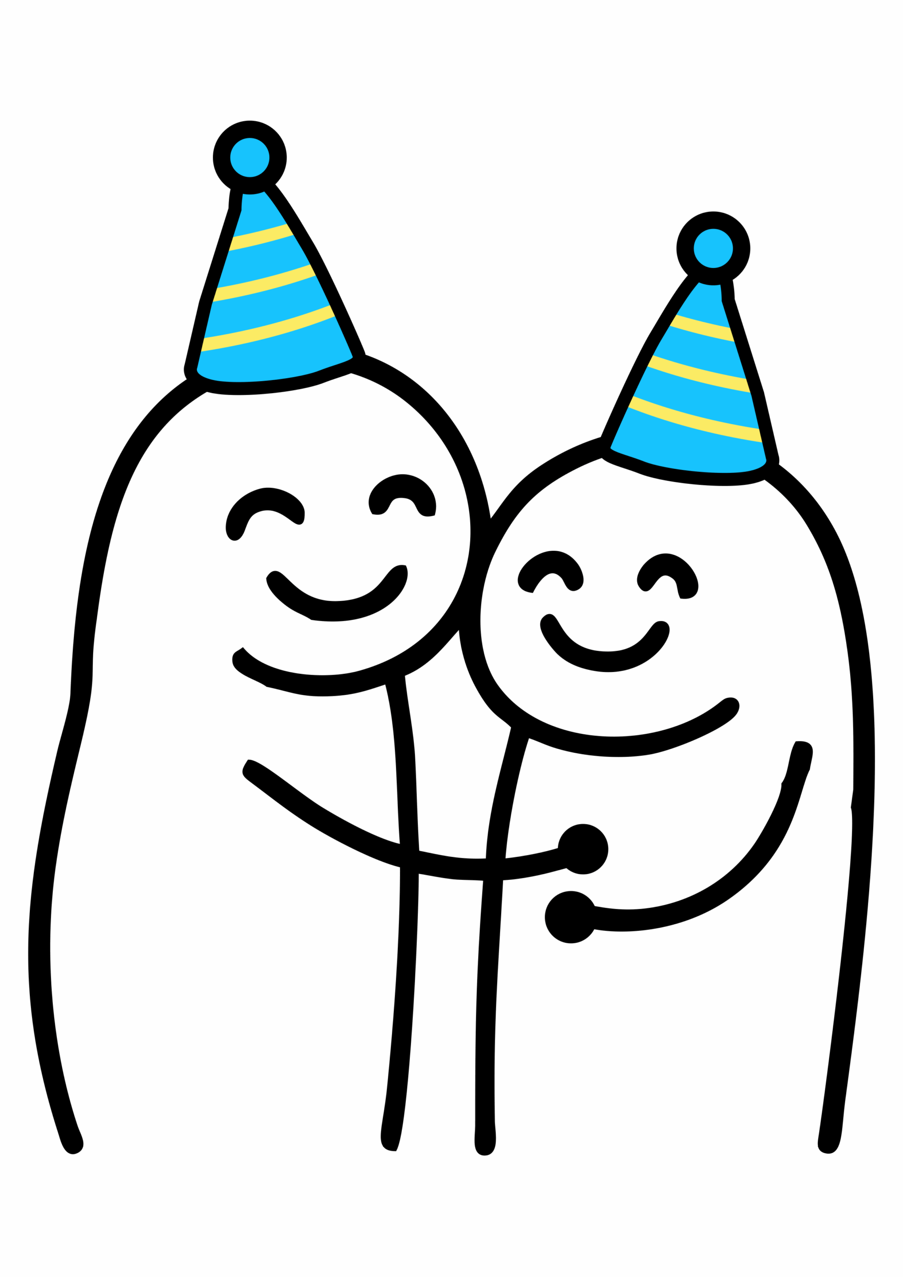 Flork of cows decoração de aniversário abraço figurinha para whatsapp png