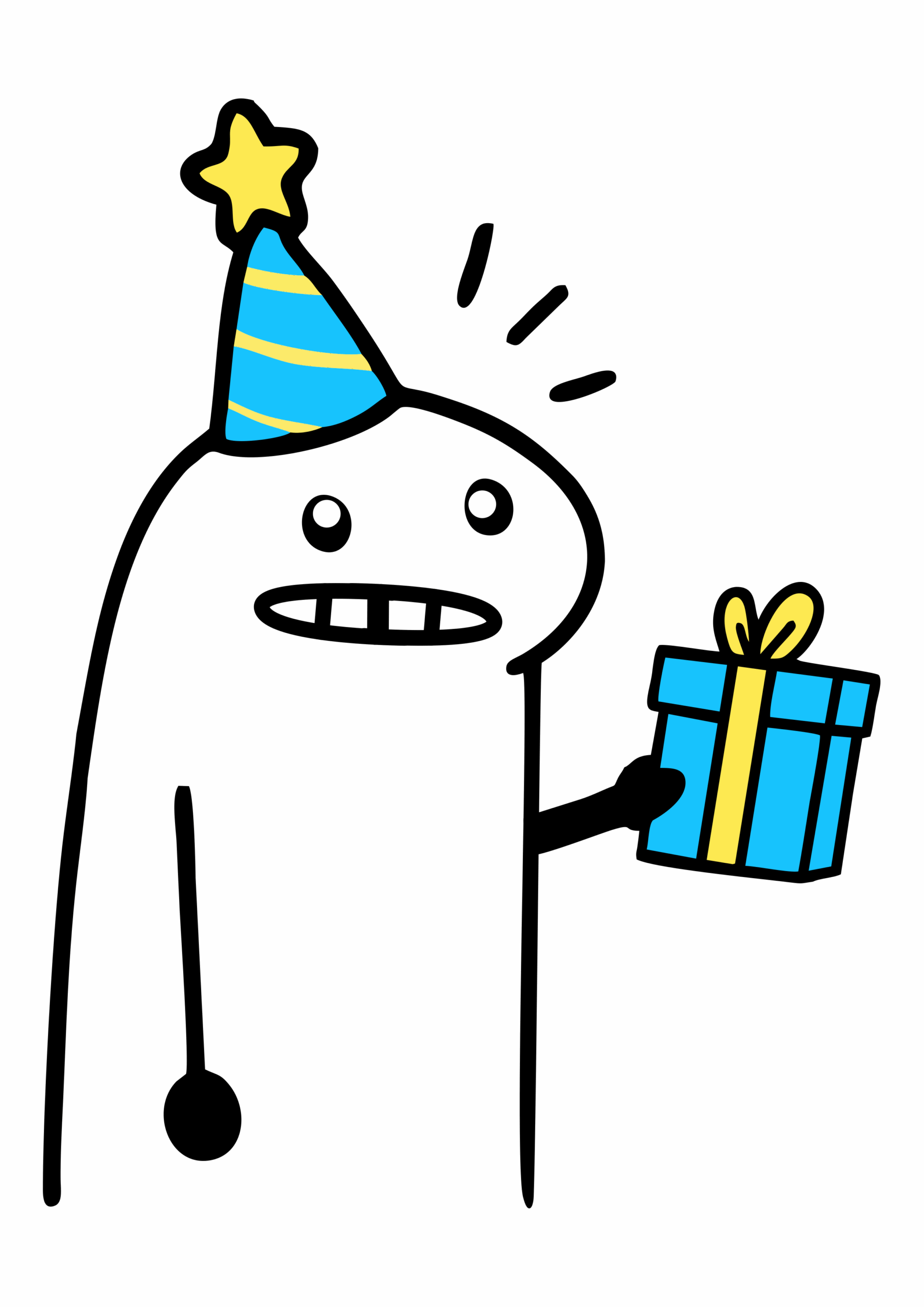 Flork of cows decoração de aniversário bonequinho de meia figurinha para whatsapp png