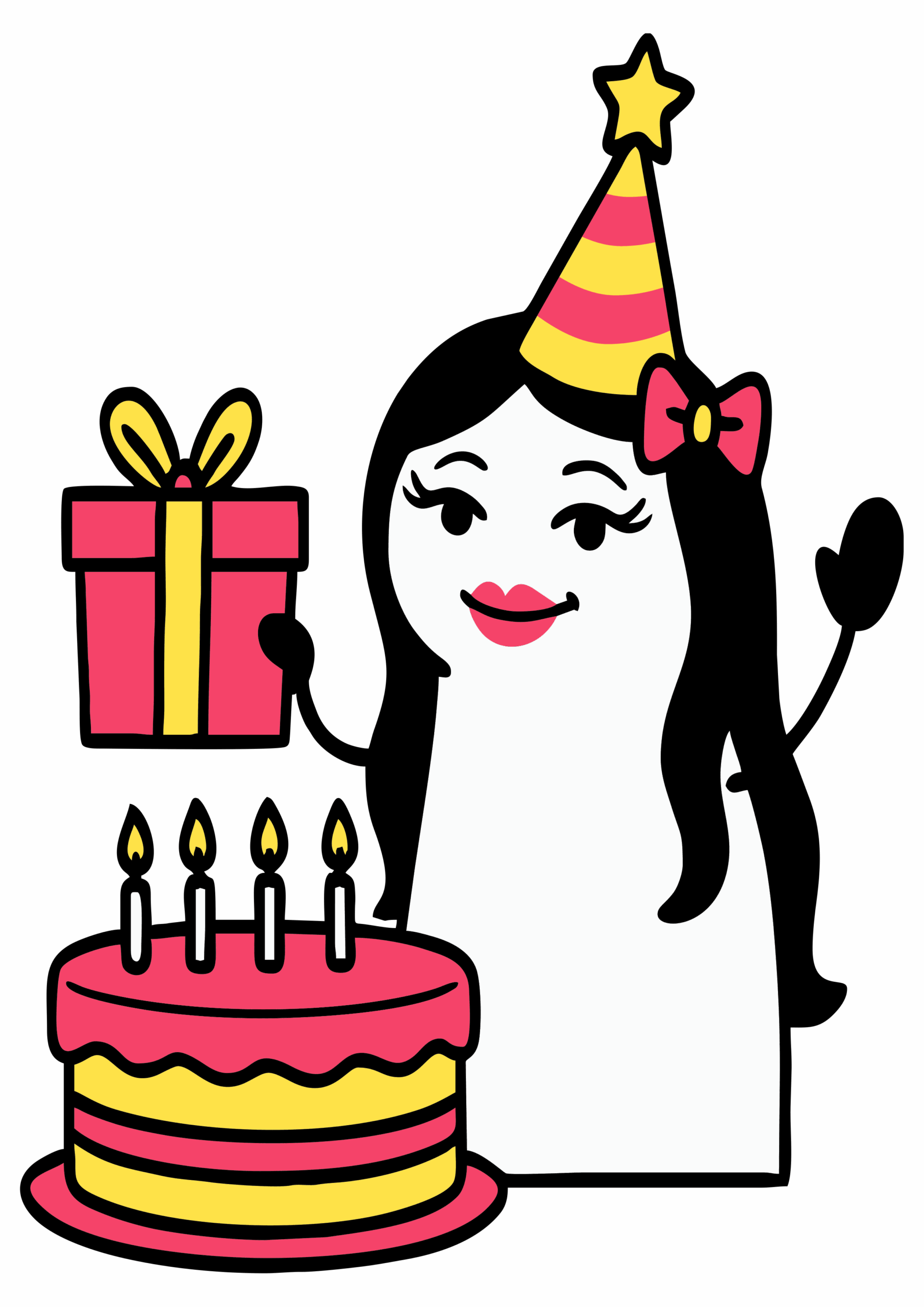 Figurinhas para whatsapp flork of cows aniversário desenho simples png