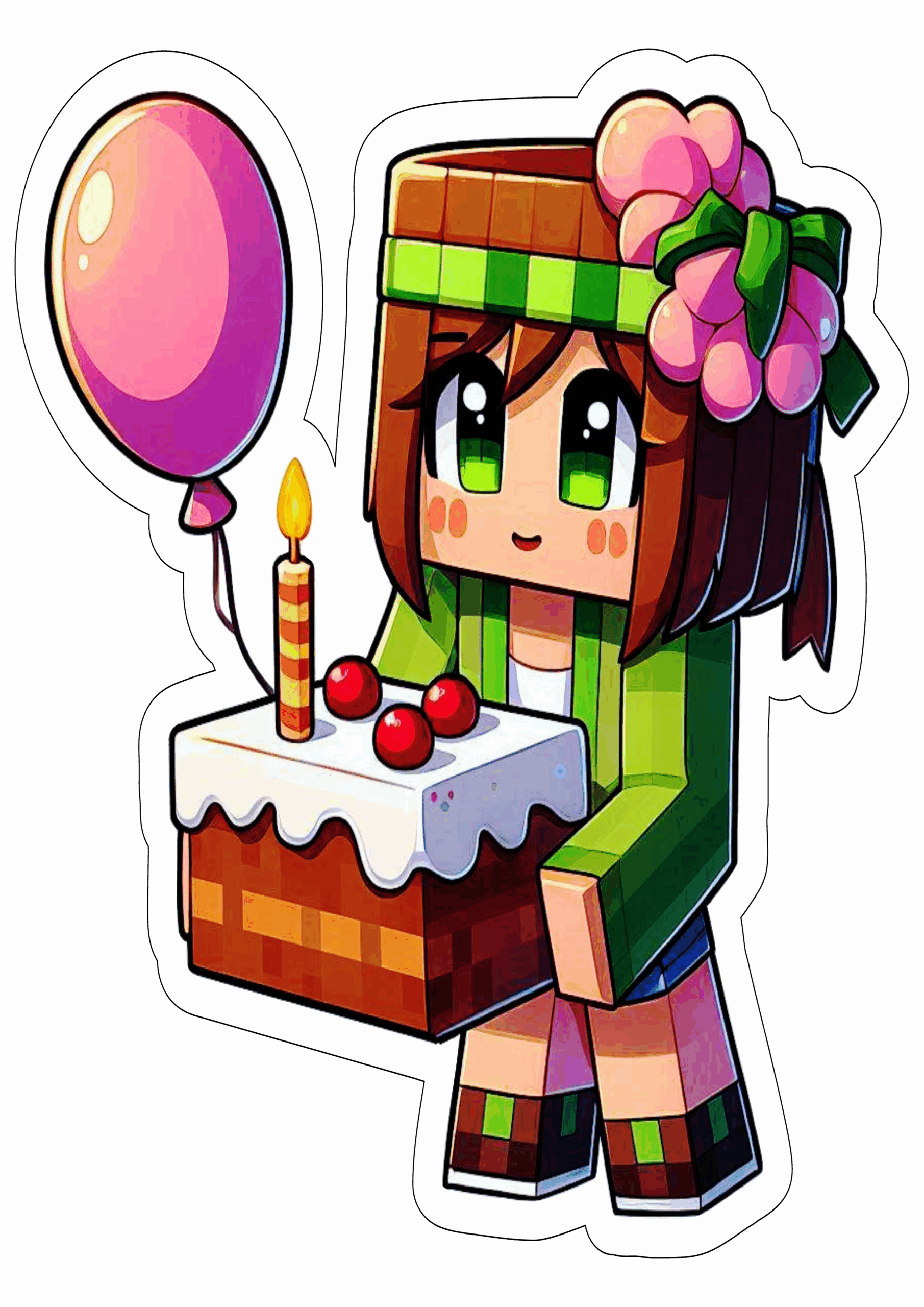 minecraft aniversário ilustração12