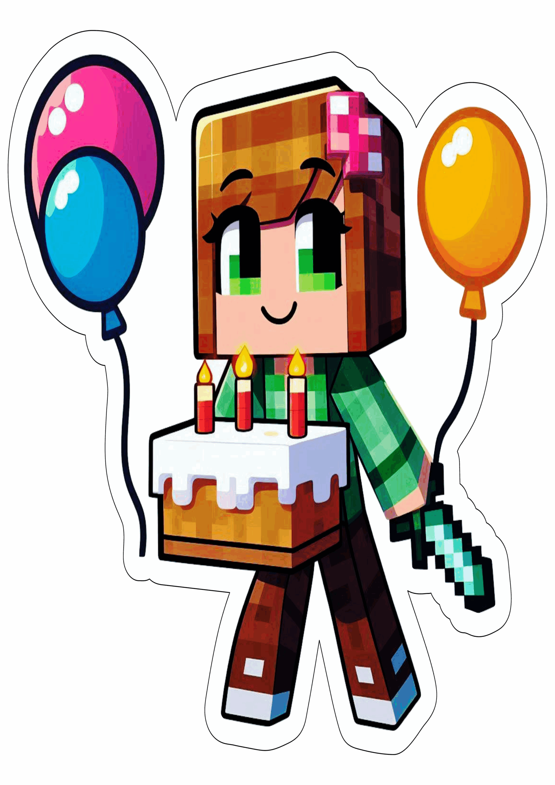 minecraft aniversário ilustração13