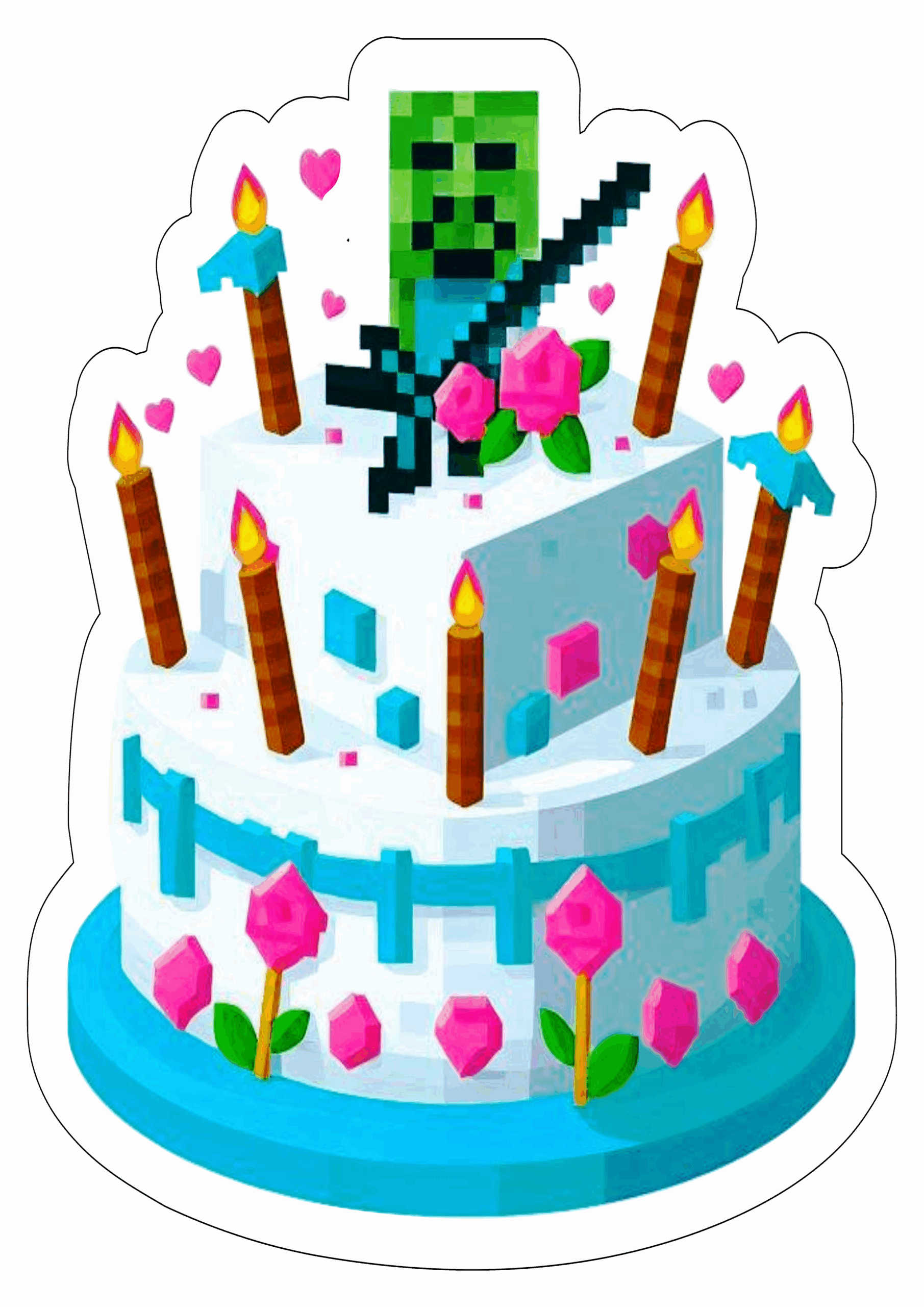 minecraft aniversário ilustração16