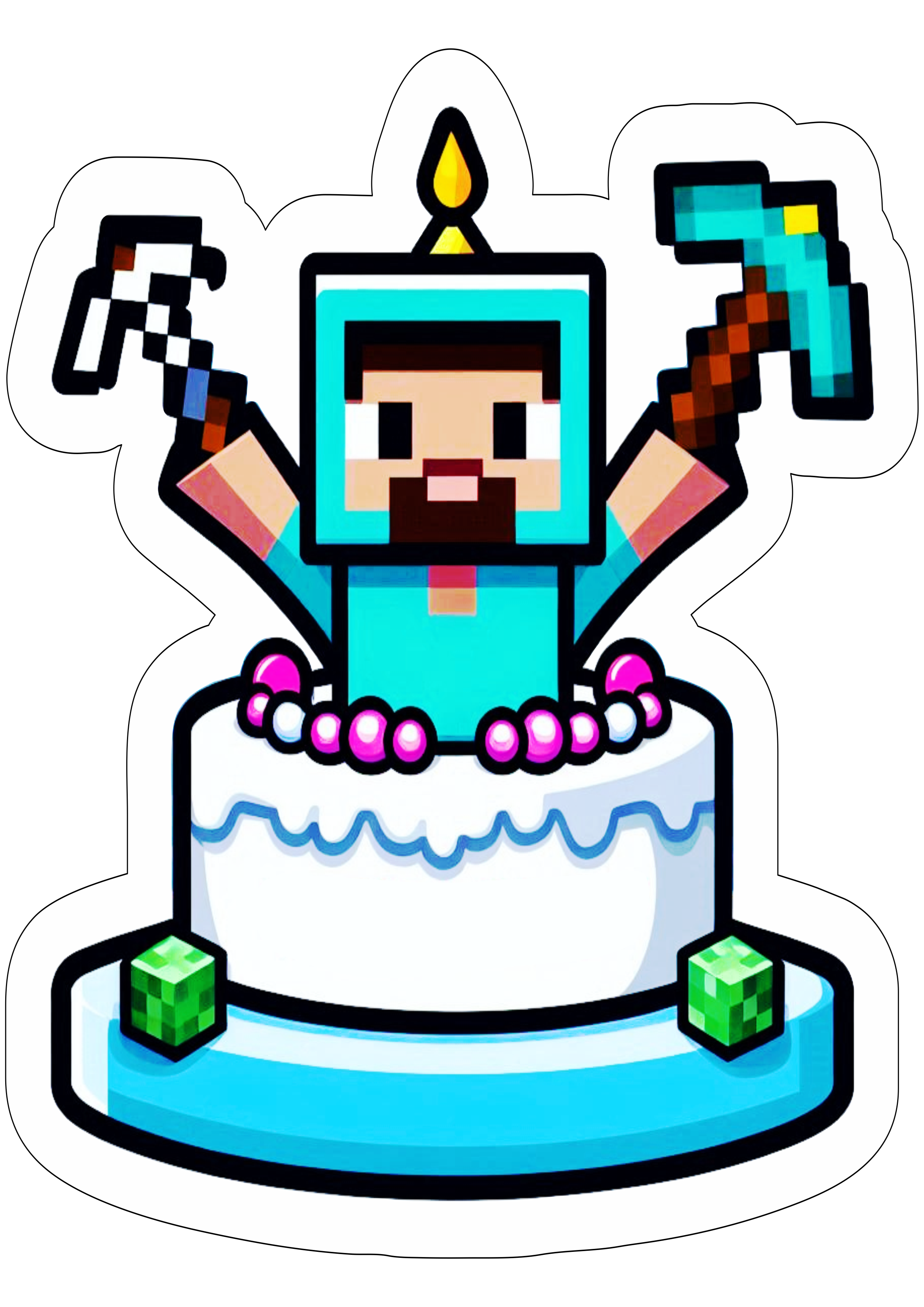 minecraft aniversário ilustração17