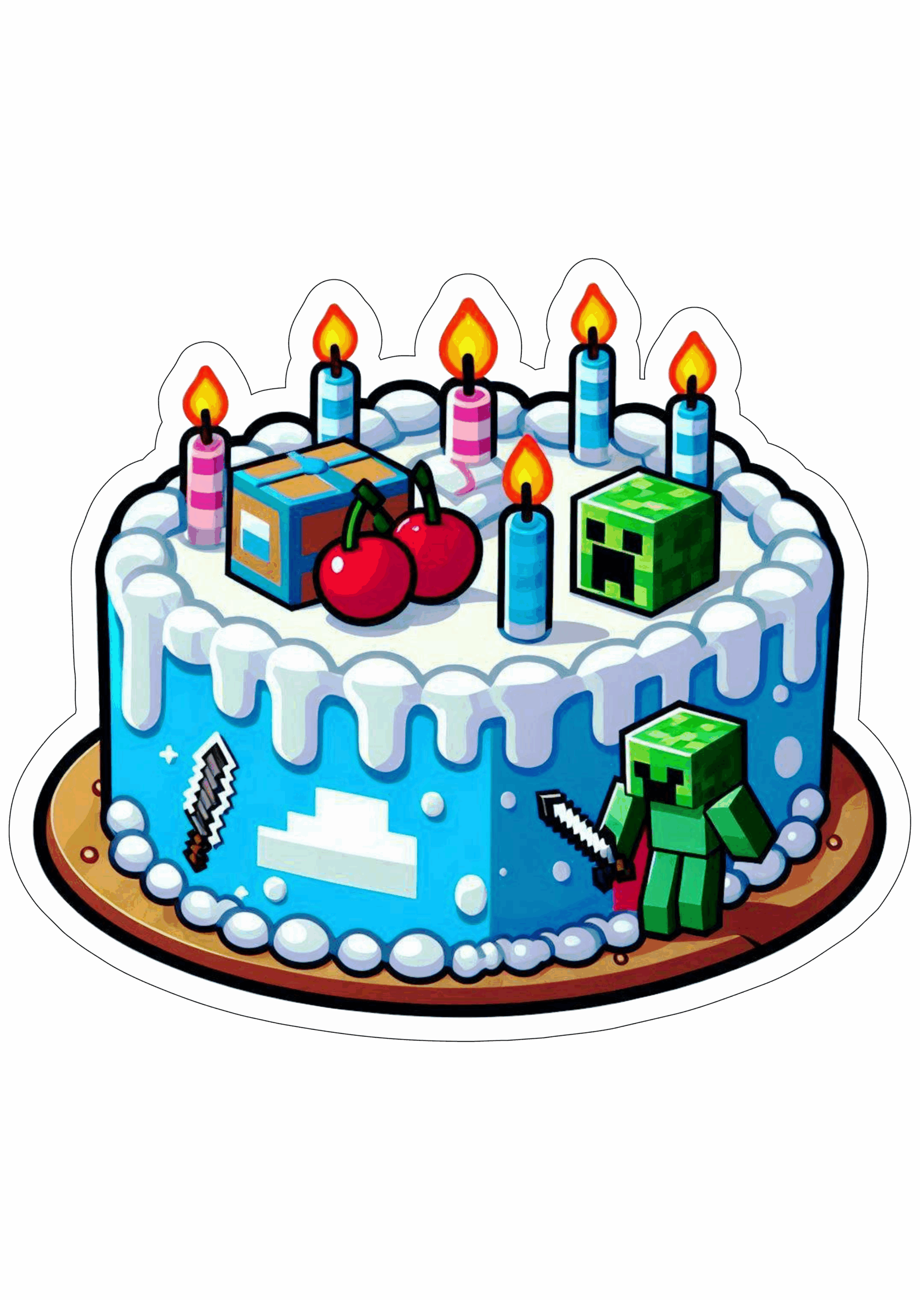 minecraft aniversário ilustração19