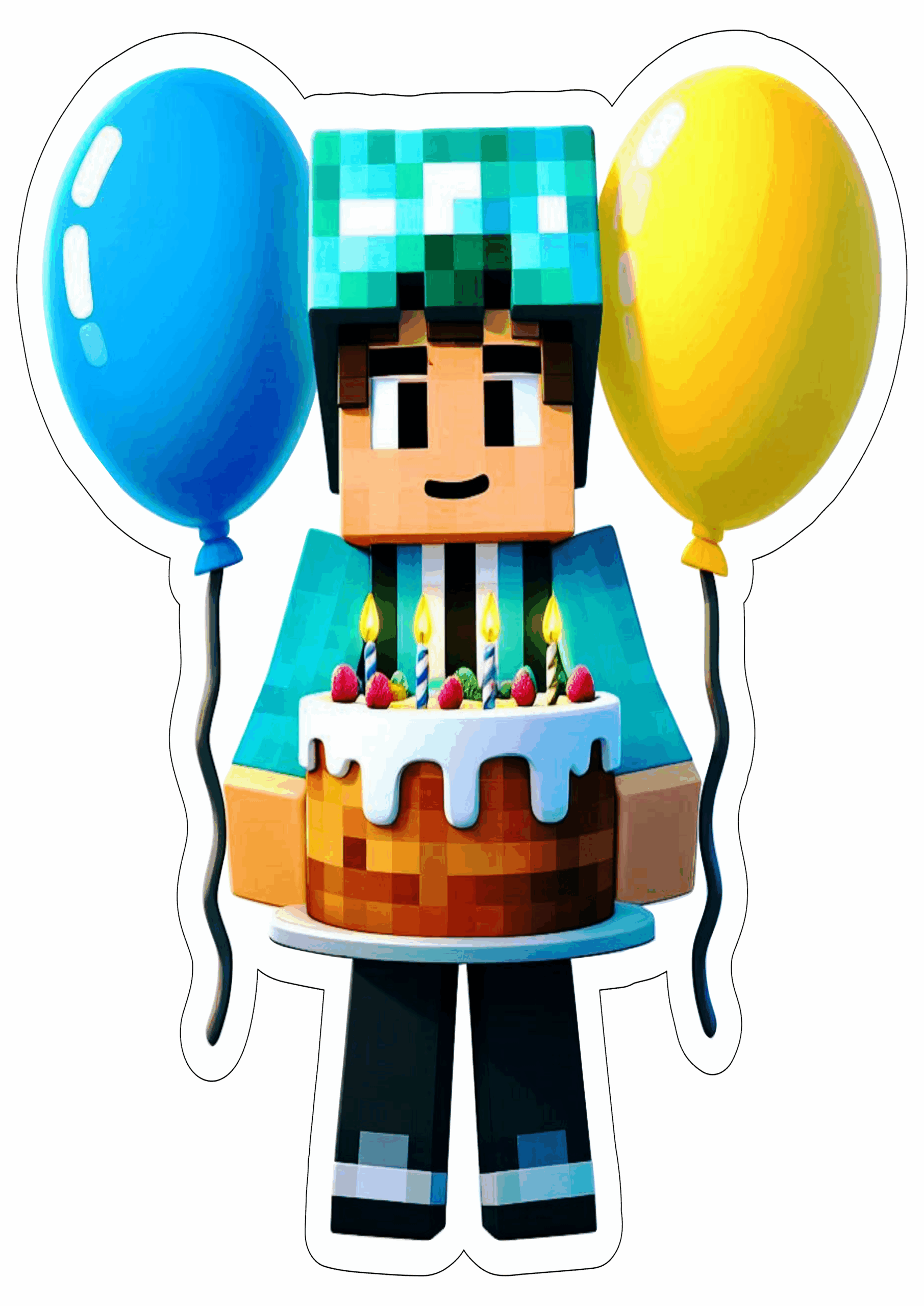 minecraft aniversário ilustração3