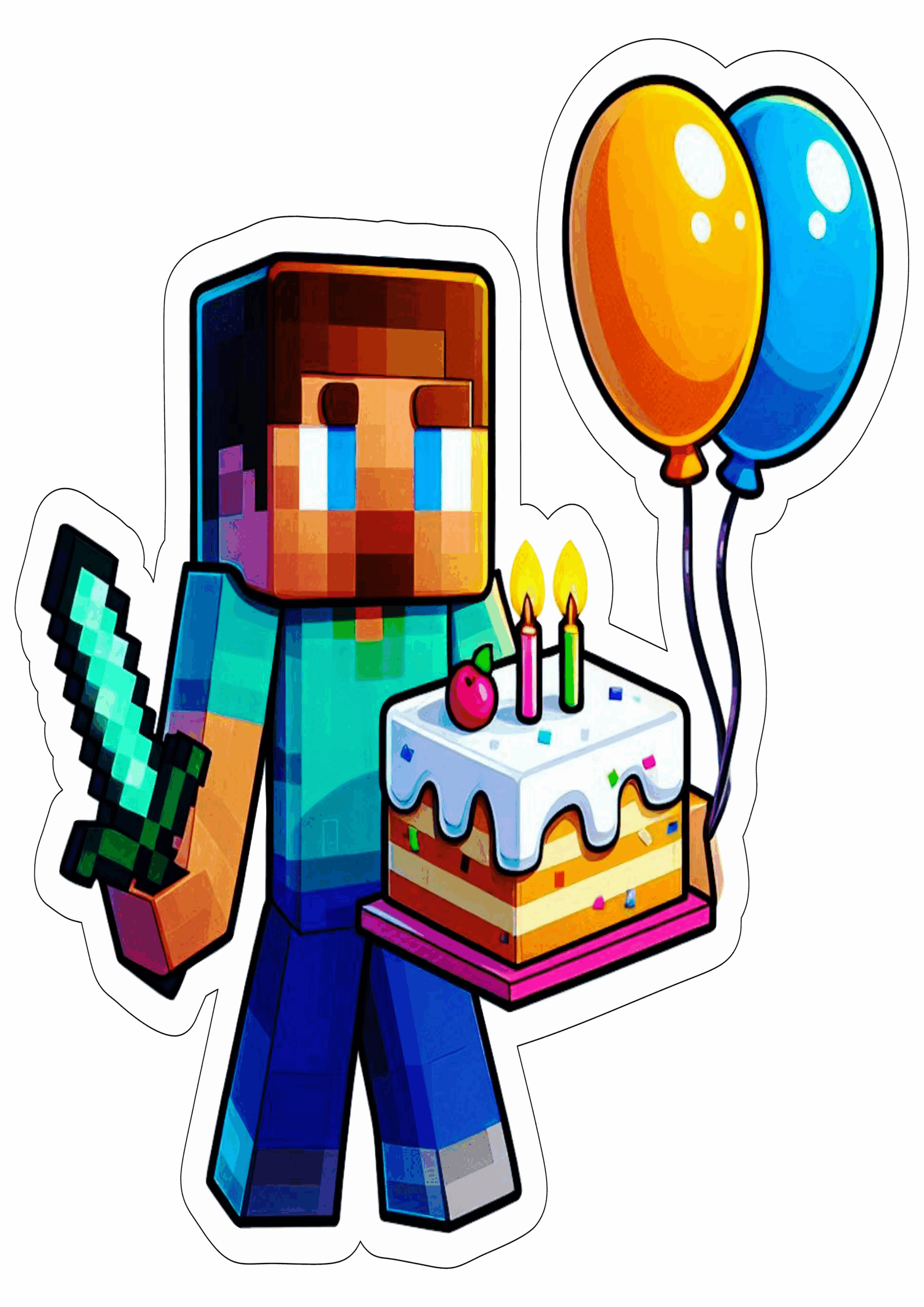 minecraft aniversário ilustração4