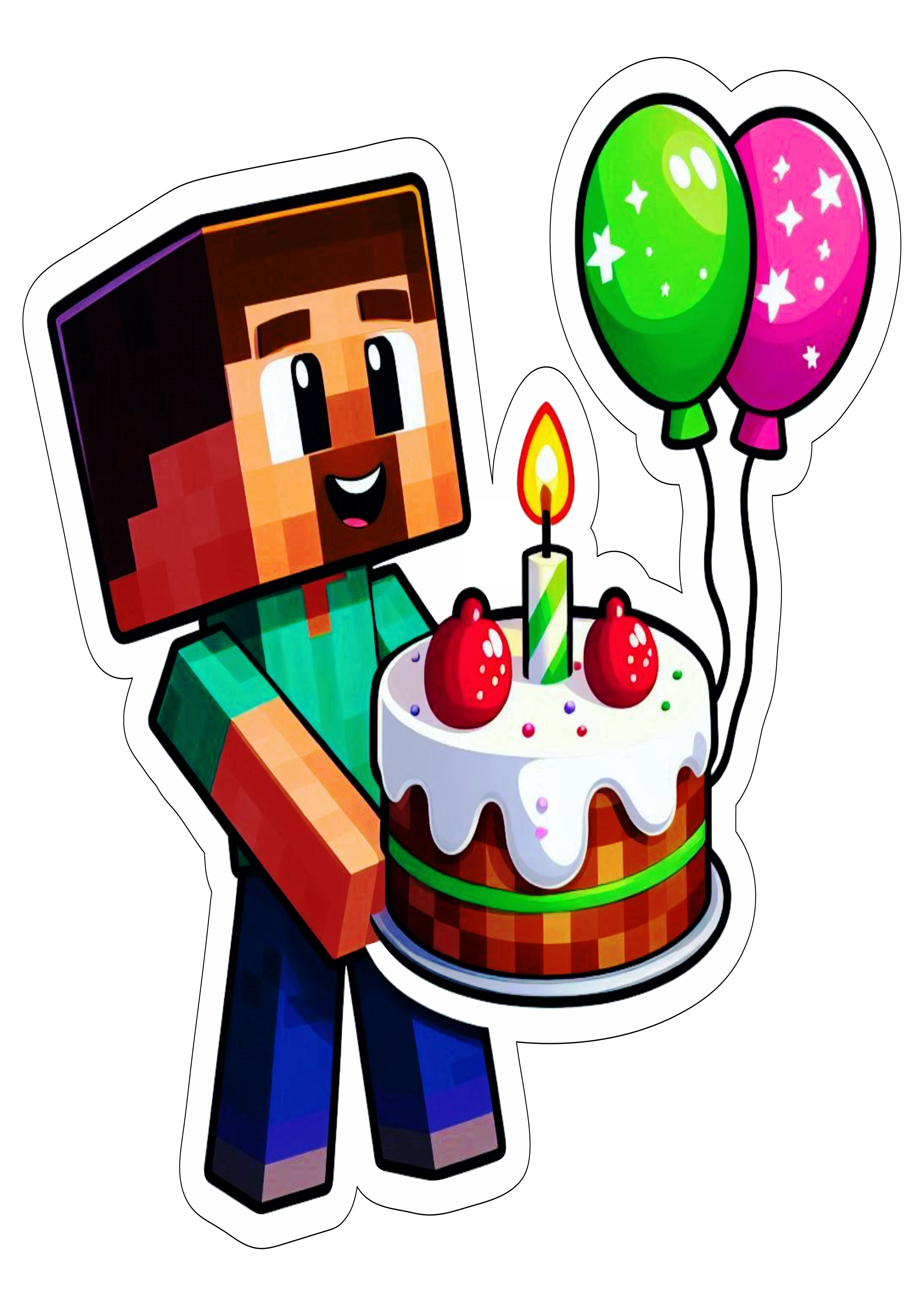 minecraft aniversário ilustração5
