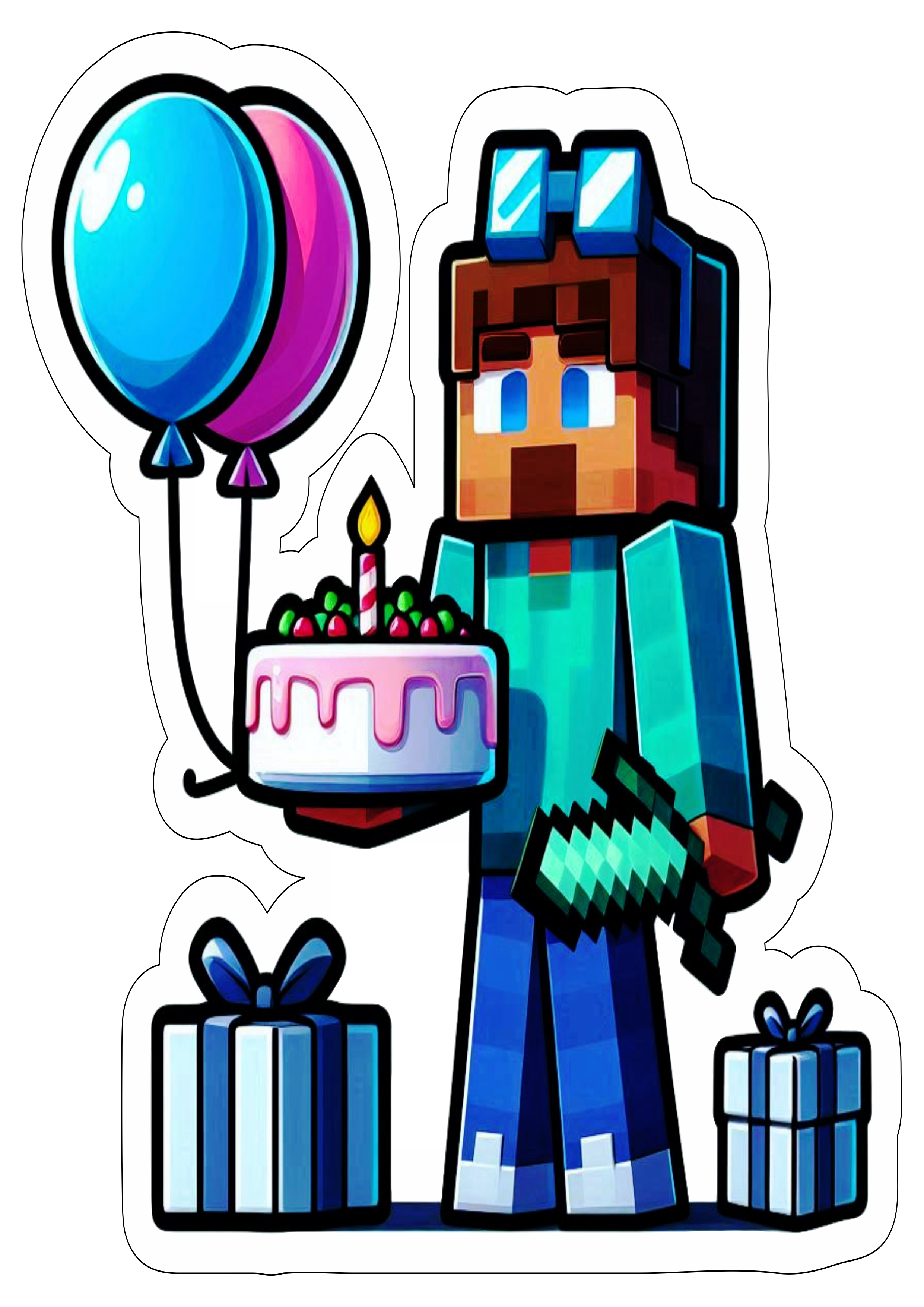 minecraft aniversário ilustração7
