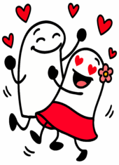dia dos namorados flork desenho simples