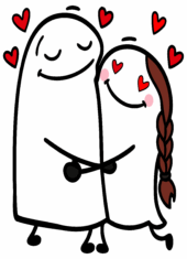 dia dos namorados flork desenho simples7