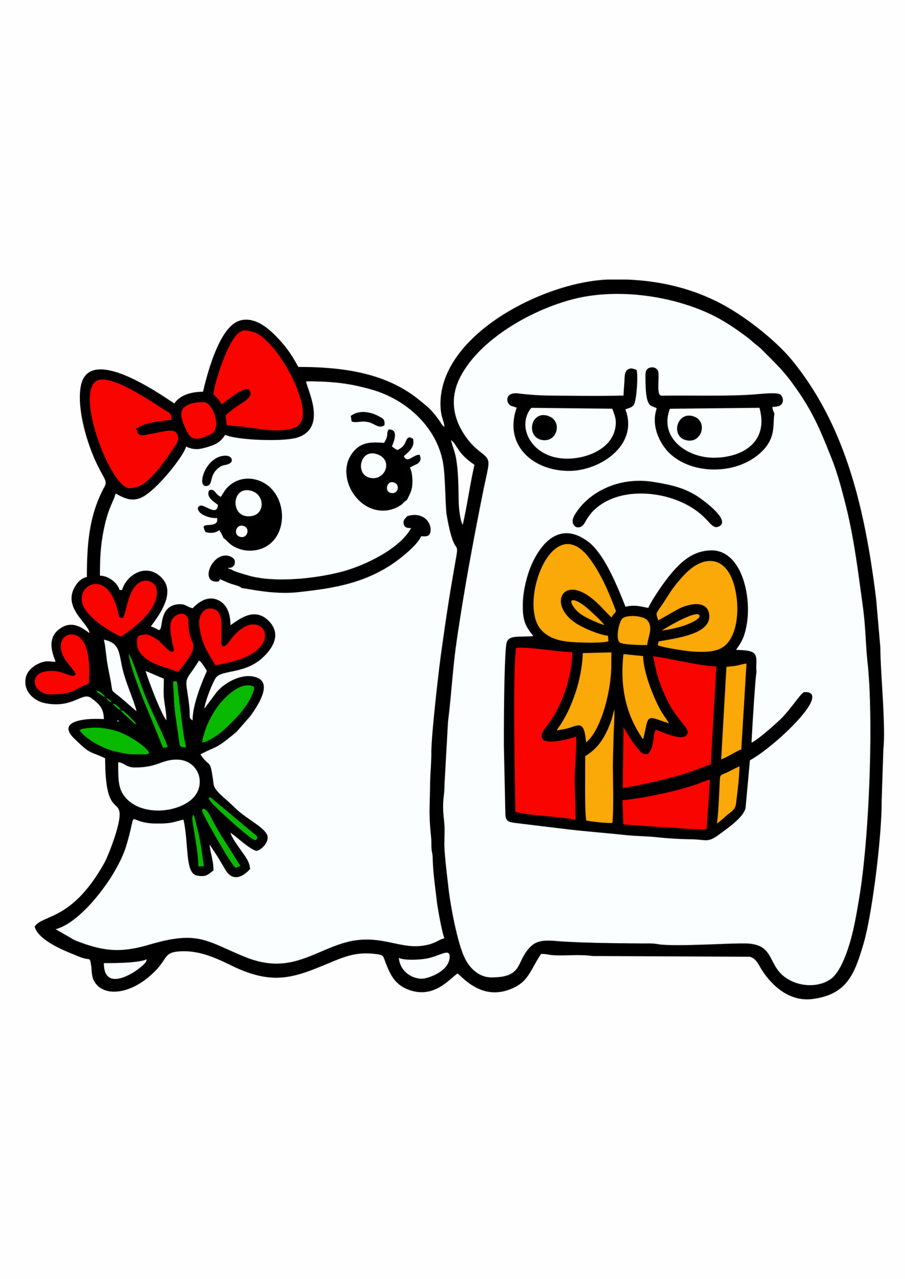 Dia dos namorados flork of cows figurinhas engraçadas para redes sociais png