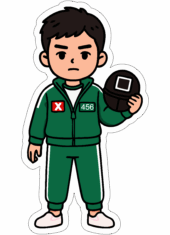 round six personagem cartoon player 456