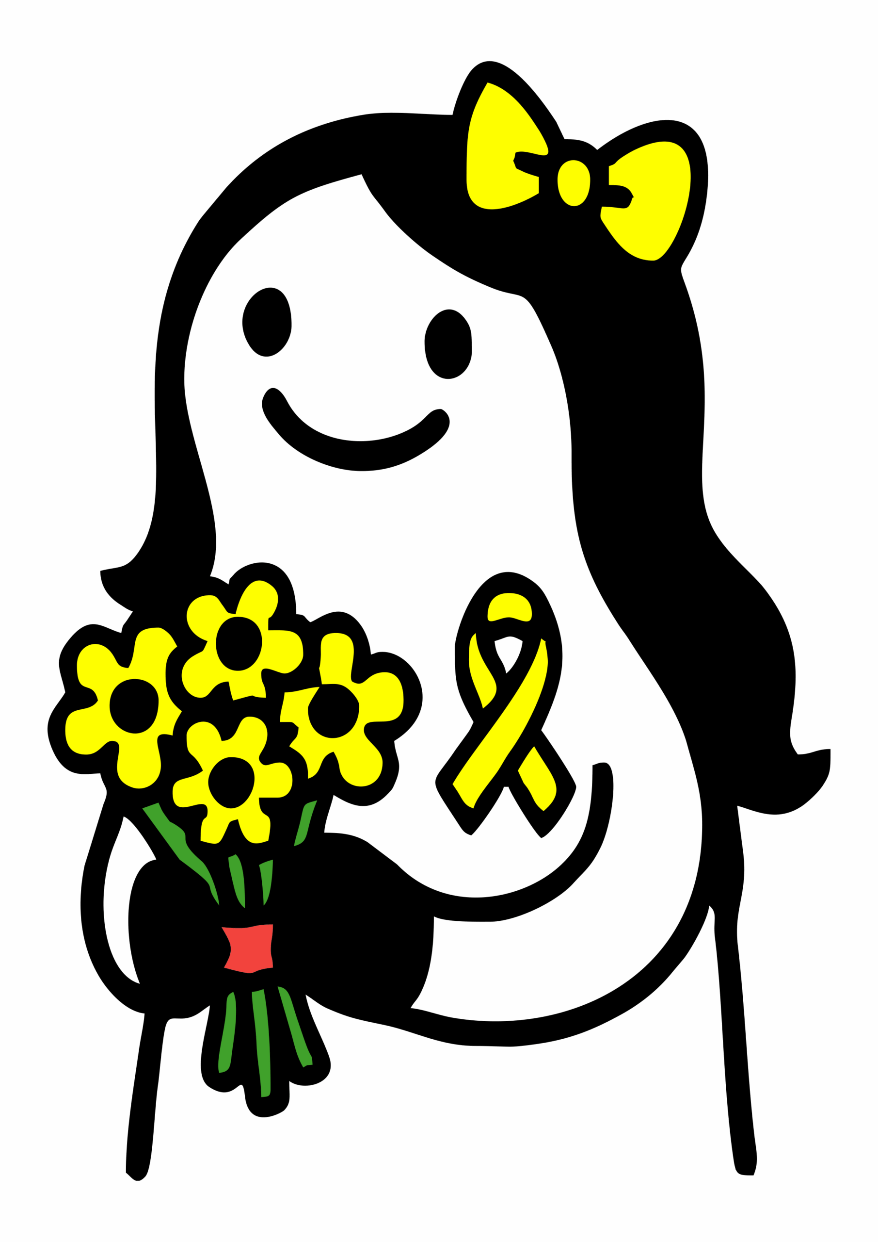 Setembro amarelo campanha de conscientização e prevenção flork of cows imagens para artes de banner fliers cartões e informativos flores amarelas png