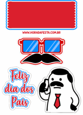 topo de bolo flork of cows feliz dia dos pais para imprimir