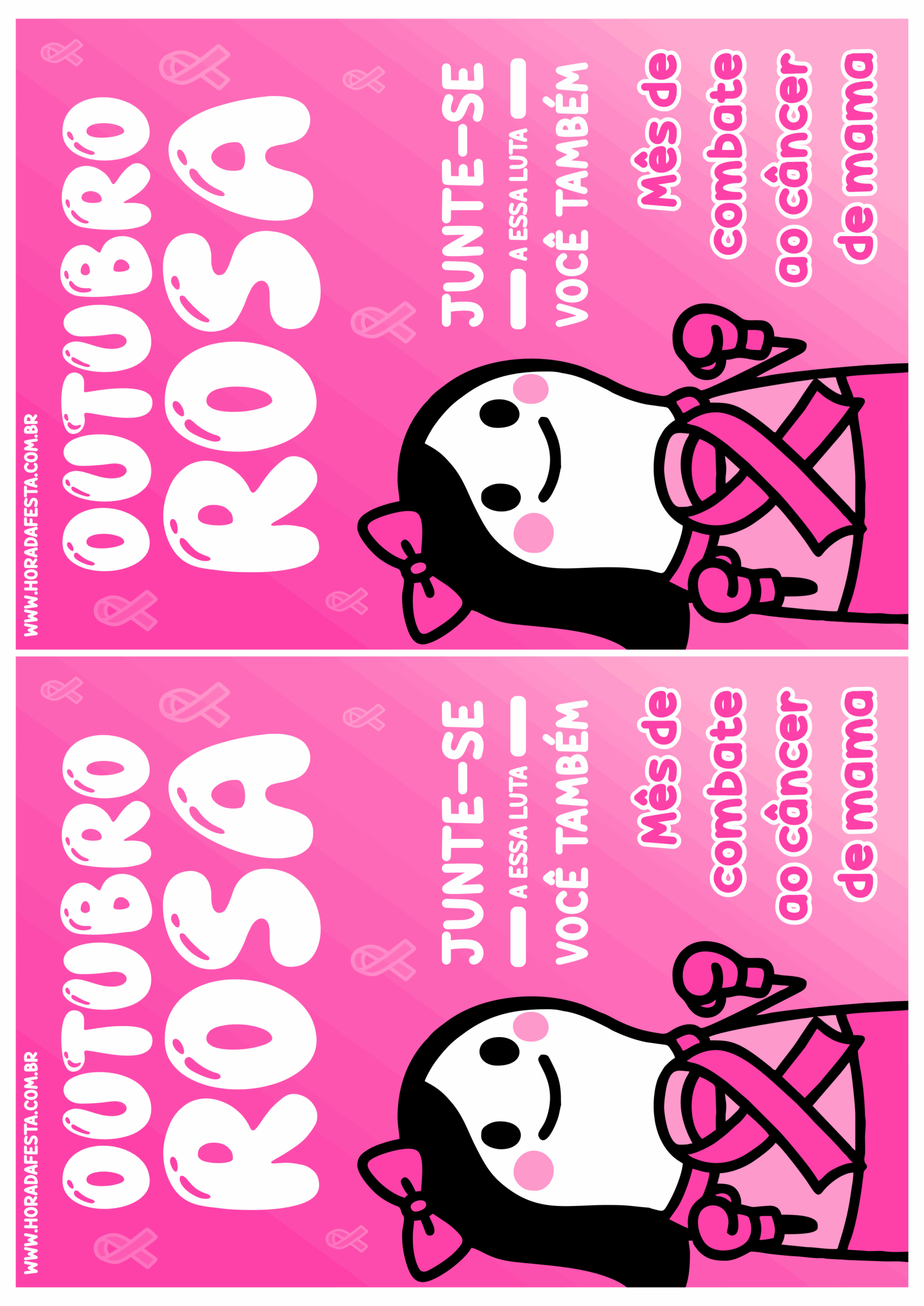 Outubro rosa junte-se a essa luta você também cartãozinho para imprimir lojinha de instagram mimo para cliente 2 imagens png