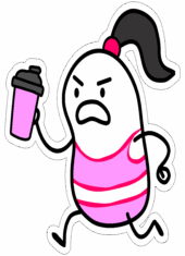 flork of cows figurinhas para redes sociais academia