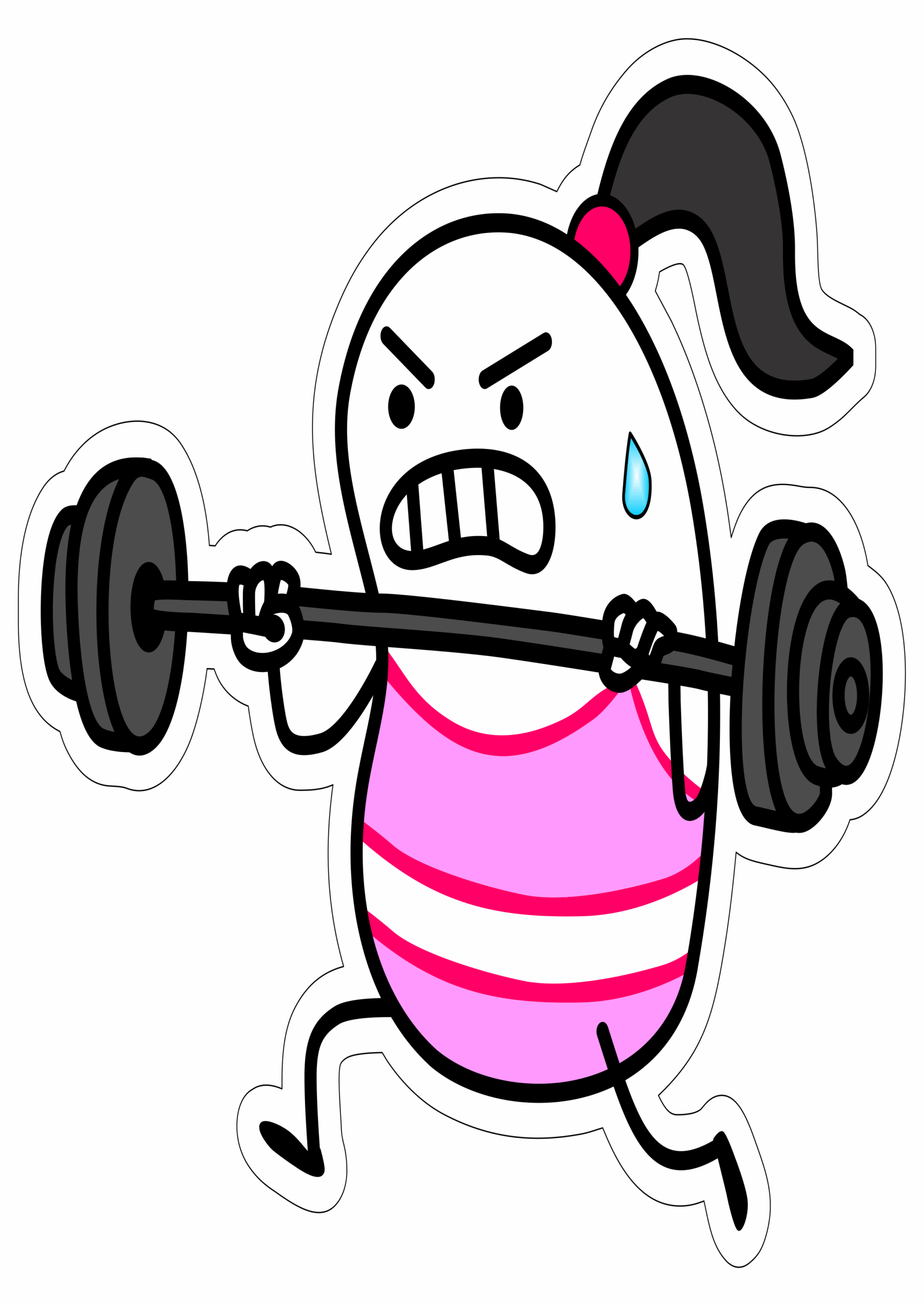 Figurinhas engraçadas para whatsapp flork of cows academia de musculação desenho simples png