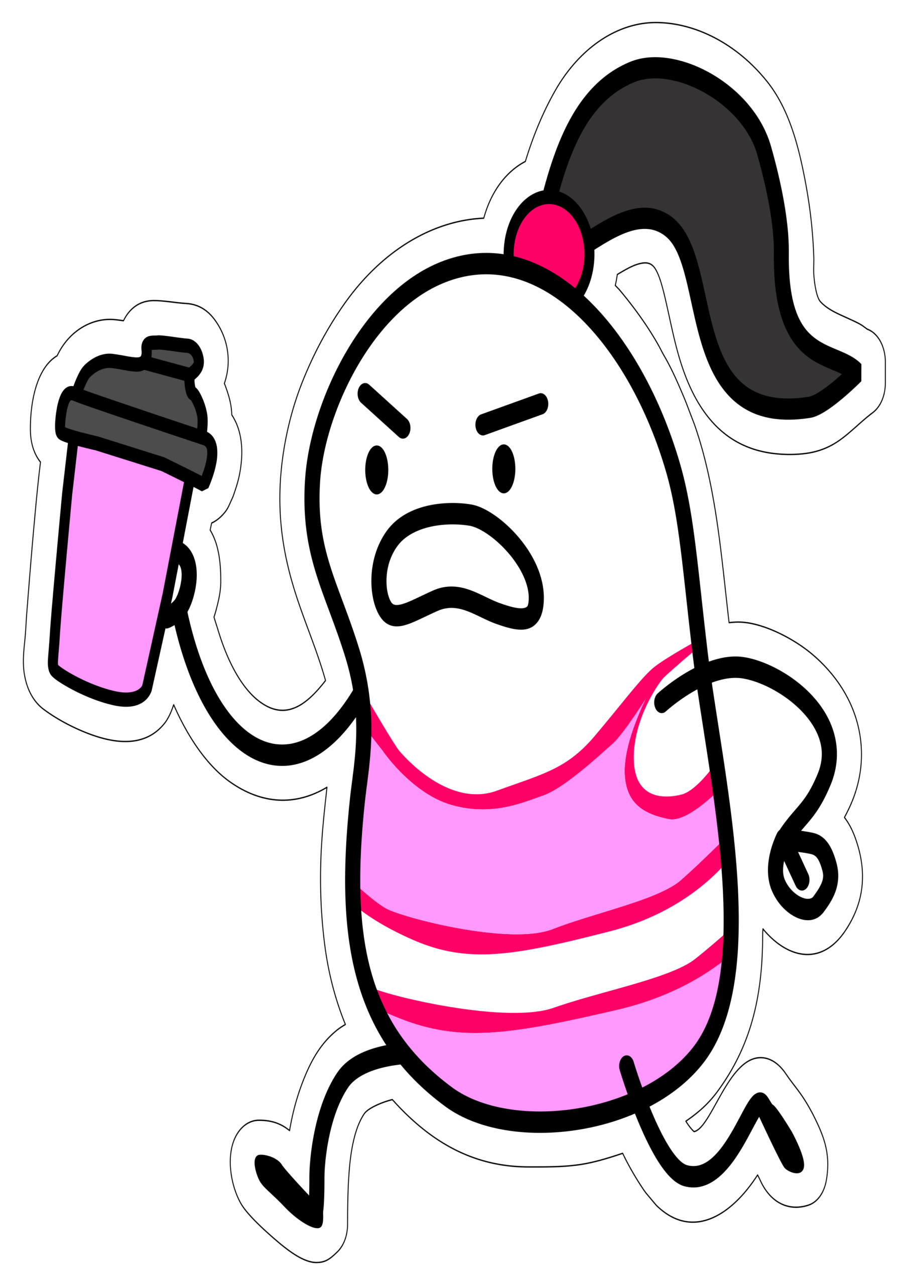 Figurinhas engraçadas para whatsapp flork of cows academia de musculação segurando uma garrafinha crossfit desenho simples png