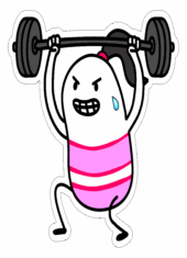 flork of cows figurinhas para redes sociais academia treino pesado