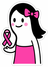 outubro rosa campanha flork of cows figurinha engraçada