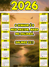 salmo 23 calendario 2026