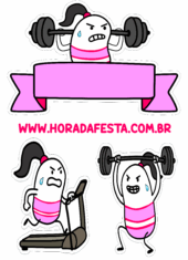 topo de bolo flork of cows figurinhas para redes sociais academia