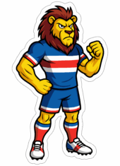 mascote do fortaleza futebol clube leão uniforme
