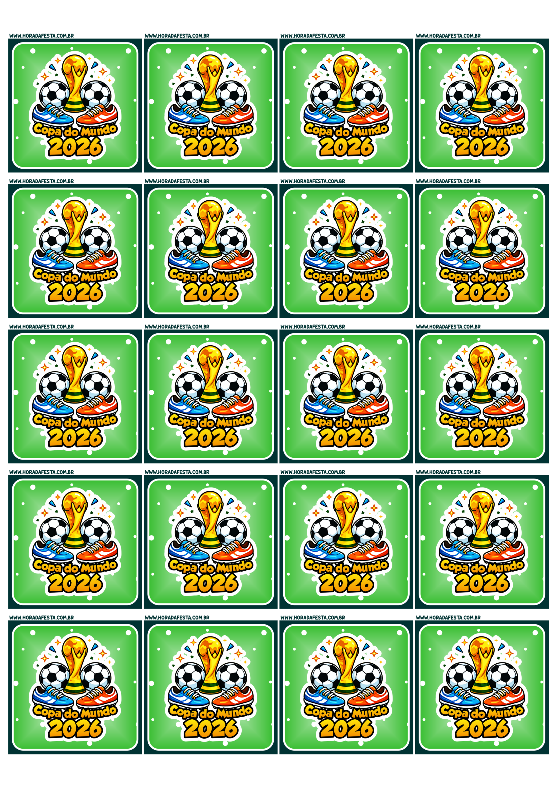 Copa do mundo 2026 adesivo quadrado para decoração etiquetas e tags ideal para festas e mimos de lojinhas de instagram 20 imagens png