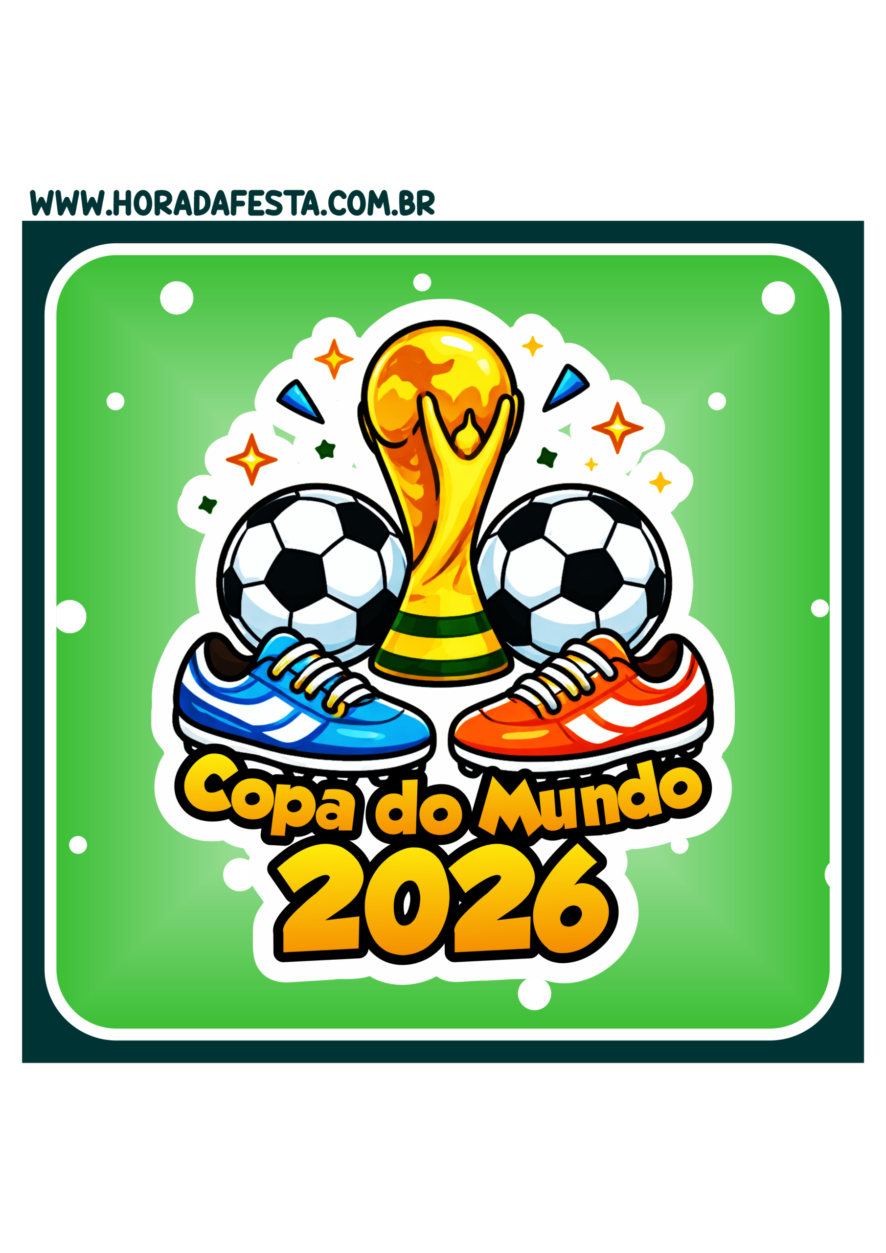 Copa do mundo 2026 adesivo quadrado para decoração etiquetas e tags ideal para festas e mimos de lojinhas de instagram png