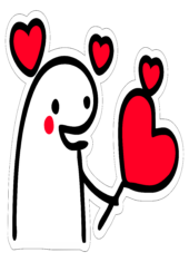 flork of cows apaixonado corações dia de são valentim