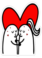 flork of cows casal apaixonado dia de são valentim