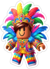 roblox carnaval 2026 personagem de game fantasia