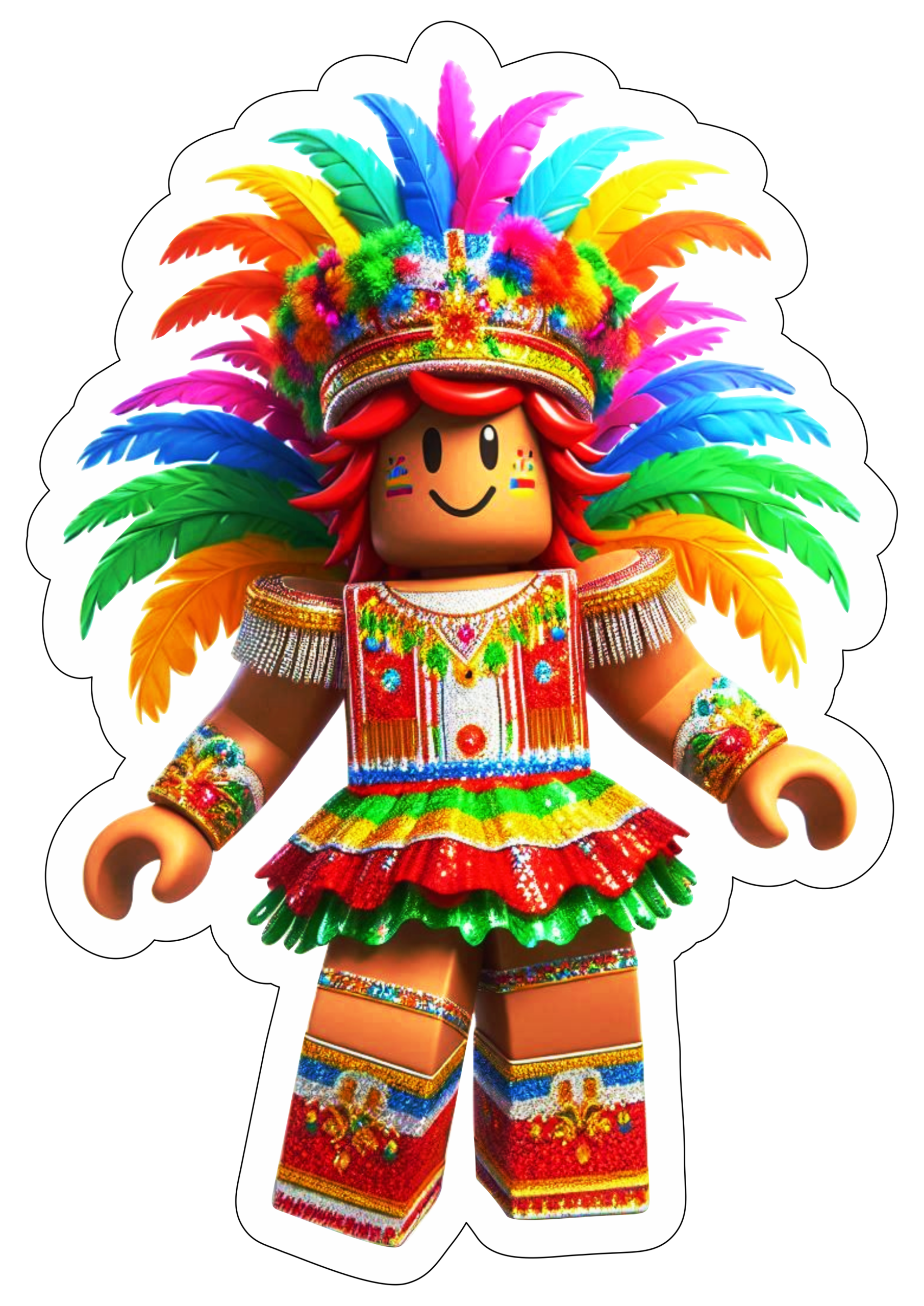 Roblox personagens de games com fantasia de carnaval imagens legais para decoração de festa infantil png