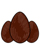 ovo de páscoa chocolate ilustração