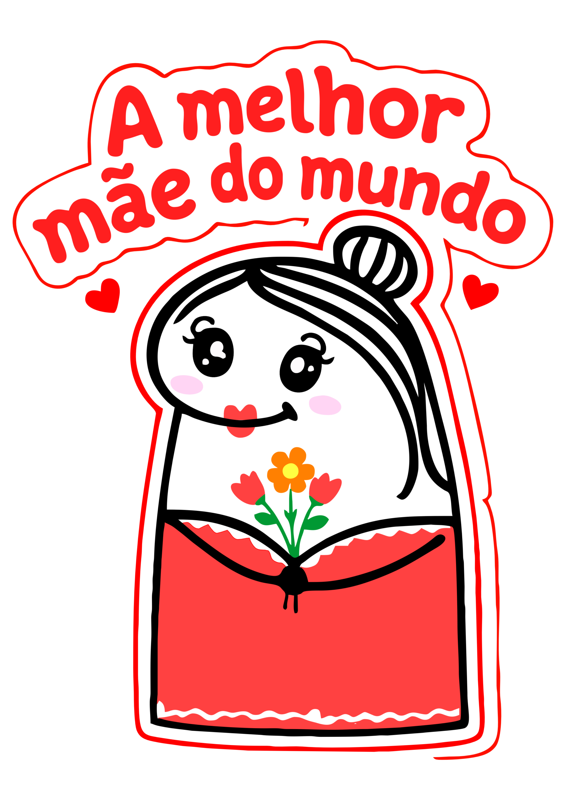 Dia das mães 2026 figurinhas engraçadas flork of cows frases a melhor mãe do mundo png