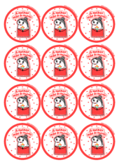 dia das mães adesivo redondo a melhor mãe do mundo flork of cows 12 imagens