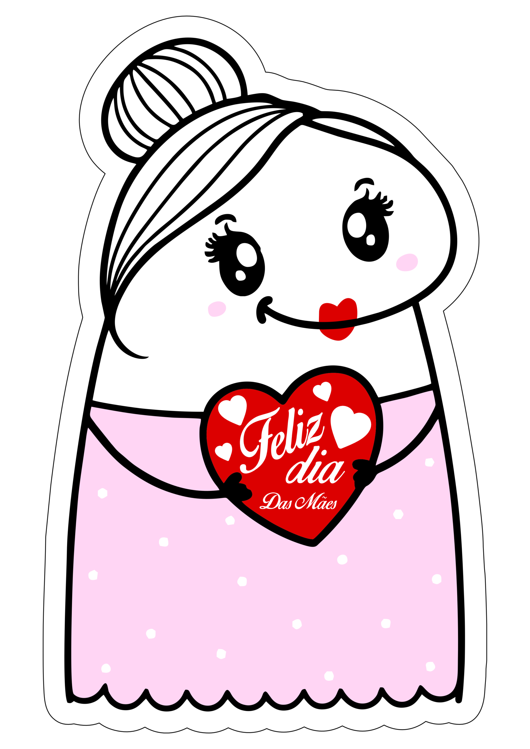 Dia das mães 2026 figurinhas divertidas para redes sociais designer e decorações png