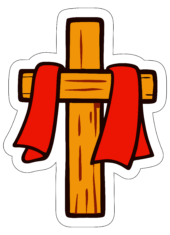 símbolos da semana santa desenho simples cruz