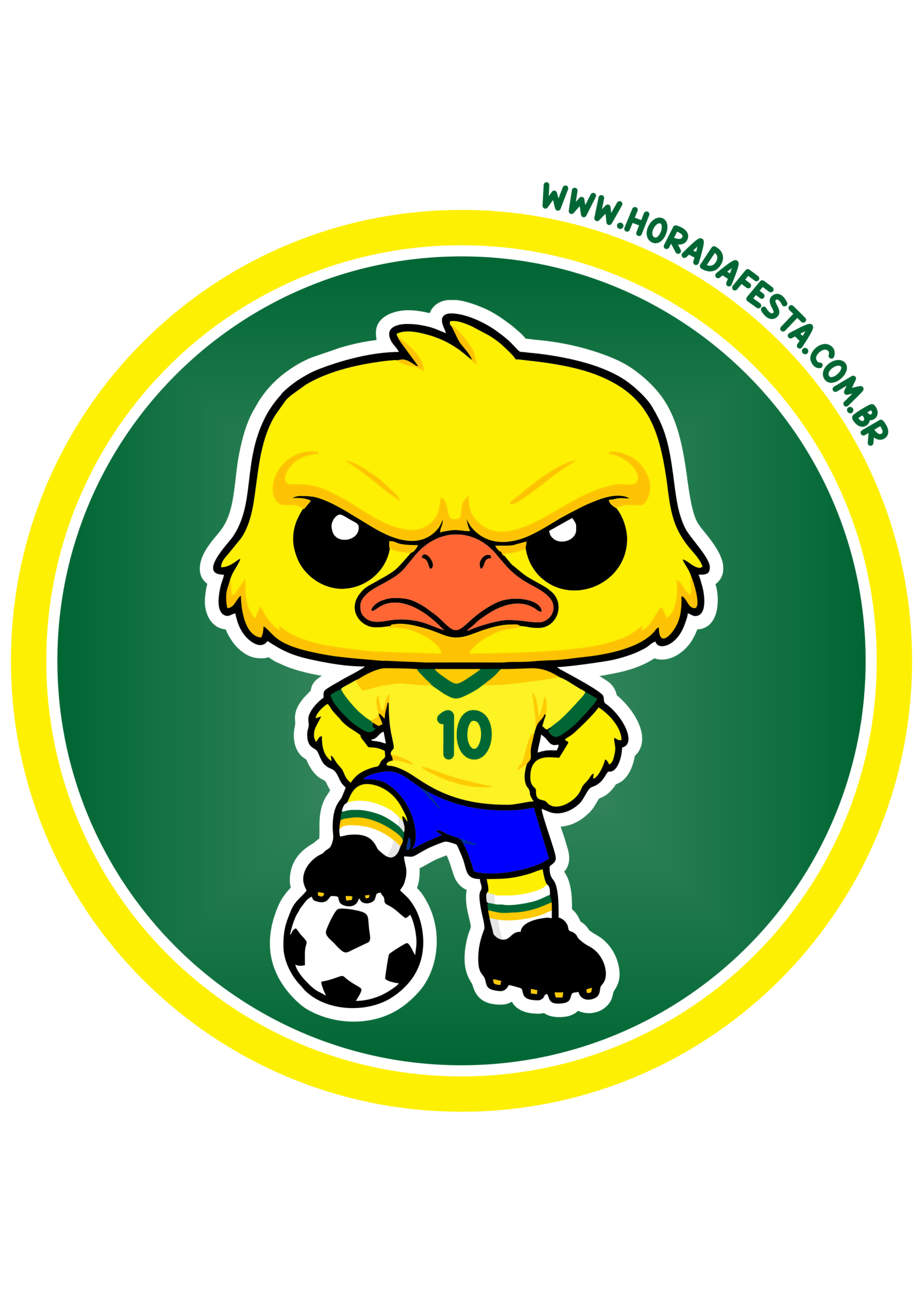 Canarinho pistola adesivo redondo para imprimir tema copa do mundo 2026 brasil rumo ao hexa painel para decoração de festa artes gráficas png